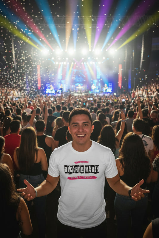 Camiseta Manga Corta 10º Aniversarios Ricardo Marin Blanca