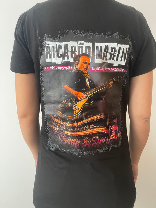 Camiseta Mujer 10º aniversario Buenas Intenciones de RICARDO MARÍN NEGRA