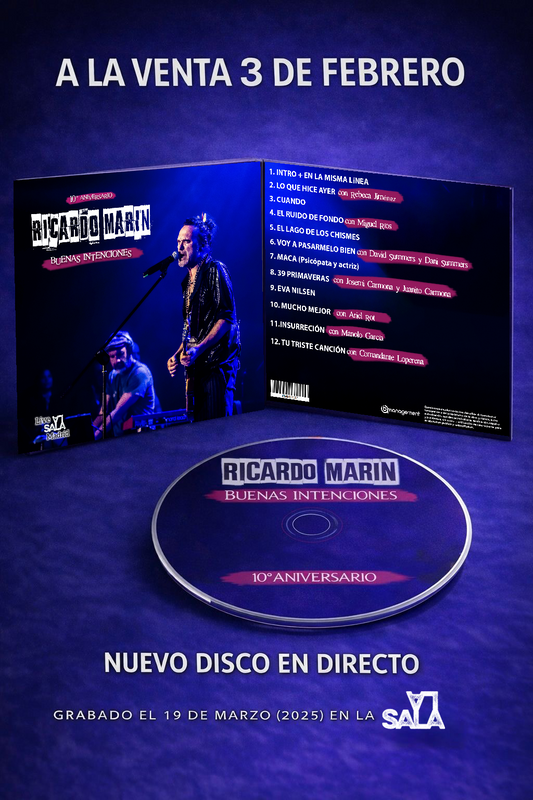 Reserva ya el CD Buenas Intenciones 10º Aniversario Ricardo Marin